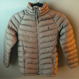 Boys puffy polo coat